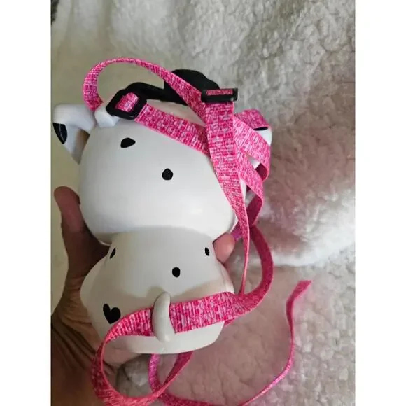 MGA LOL Surprise Biggie Pet Dog Piggie Bank Backpack White & Black 7" Dalmatian - Picture 6 of 16